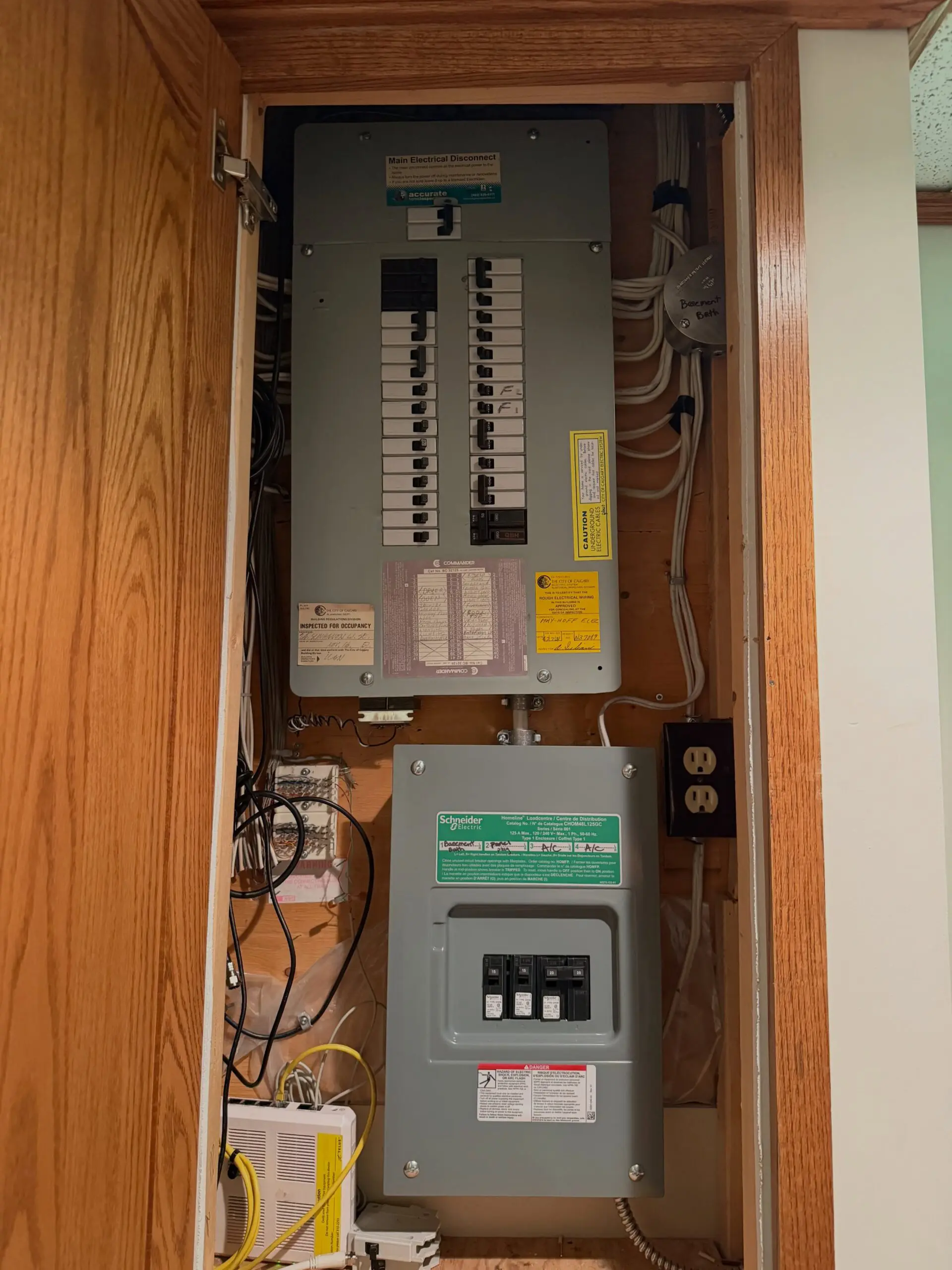 If it ain’t broke don’t fix it!

I always recommend what is best for my clients and not what will cost the most. Yes I could have swapped the panel but we realistically only needed 2 more circuits so I suggested a sub panel. Much more cost effective than a full new panel!

Now, a Federal Pioneer I always suggest swapping due to safety risks but these Commander panels are holding up even at 50 years old with the proper maintenance!

#electrician #bluecollar #electrical #womenintrades #yycsmallbusiness