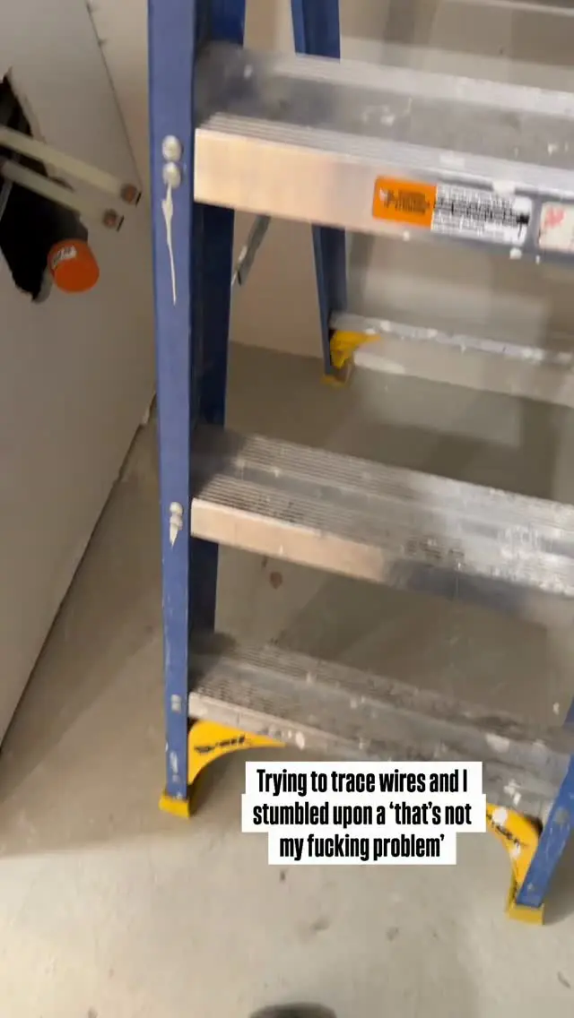 I’ll file that away into the not my problem box.

#electricalcontractor #womenintrades #electrician #bluecollar #femaleelectrician